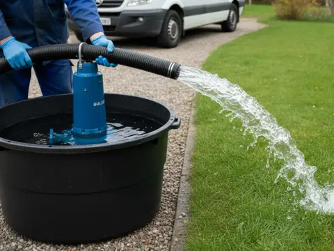 Essai de la pompe avant la pose